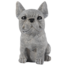 Decoração Estátua Decoração de Jardim Decoração de Resina para Cachorro Escultura Dachshund e Bulldog Francês Ornamentos para Casa
