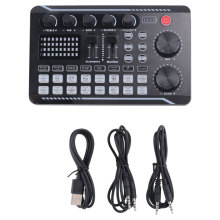 Geluidskaart F998 Geluidskaart Microfoon Geluid Audio-interface Mixer Geluidskaart Mengpaneel Versterker Voor Telefoon PC