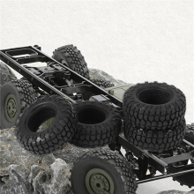 tackle 4PCS 48mm 1.0 Soft Rubber Wheel Tires Tyre for 1/24 RC Crawler Car Axial SCX24 90081 AXI00002 Upgrade Parts