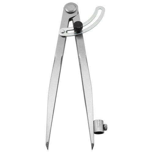 Compas 8 polegadas Bússola 200 mm Precisão Asa Divisor Ferramenta Escriba com Suporte para Lápis para Geometria, Madeira, Metal e Couro