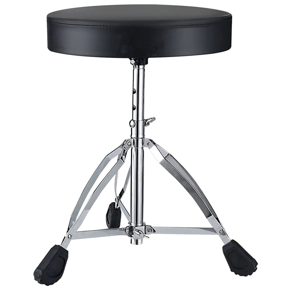 Tabouret de batterie réglable, hauteur universelle, tabouret de batteur rotatif rembourré avec pieds antidérapants pour adultes et enfants