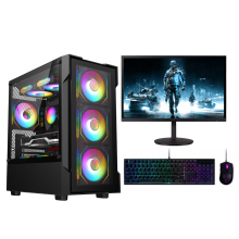 Fast Gaming PC Bundle i7-4770 16GB RAM 1TB HDD + 256 SSD RTX 3050 22" Monitor - Refurbished