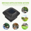 Luzes solares para postes, postes de madeira de 4x4 polegadas, lâmpadas LED, lâmpadas solares para postes de cerca, branco quente 8