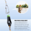 Splitter 2 peças Power Grip Plus Line Release, 17 polegadas Downrigger Release Stacker Clip Fishing Leader com Longline Snap Clips 7