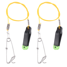 Splitter 2 peças Power Grip Plus Line Release, 17 polegadas Downrigger Release Stacker Clip Fishing Leader com Longline Snap Clips