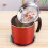Bidon de graisse de bacon 1,3 L avec passoire, pour conserver la graisse de cuisson (rouge) 8
