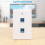 Πλάκα τοίχου Ethernet 2 θυρών, RJ45 Cat6 θηλυκή σε θηλυκή υποδοχή, πλάκες πρόσοψης, 2 θυρών 7