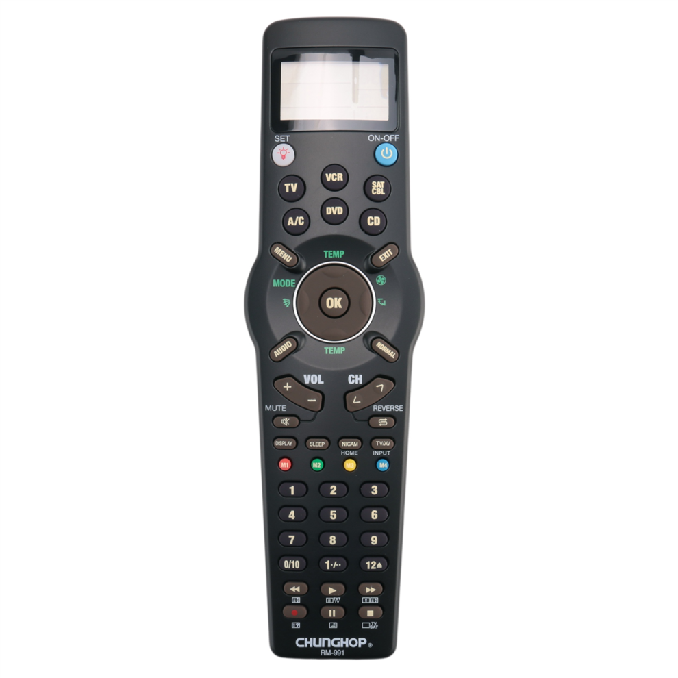 Remote Control Chunghop Rm991 Smart Universal Remote Control Multifunctional Learning Remote Control For Tv/Txt,Dvd Cd,Vcr,Sat/Cable And A/C 4852715913283