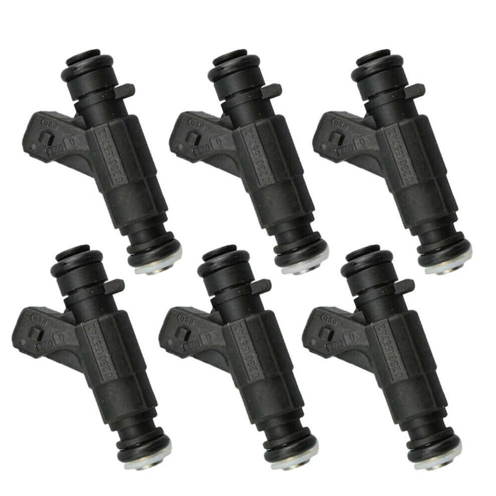Fuel Injectors Set Of 6 Fuel Injectors A1120780049 0280155742 For Mercedes Benz Clk320 E320 C280 Ml320 3.2L 2.8L V6 1998-2000 4852715920403