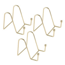 display stand 3 Pack Plate Stand for Display Gold Iron Easel Plate Holder Display Stand Metal Frame Holder for Photo Decor Plate Bowl