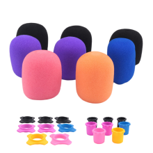 Acessórios para microfone Proteção para microfone de mão Anel de silicone Anti-rolamento Suporte para haste inferior Capas para microfone Espuma