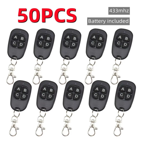 Lot de 50 télécommandes de porte de garage électriques 433 MHz 1