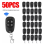 Lot de 50 télécommandes de porte de garage électriques 433 MHz 4