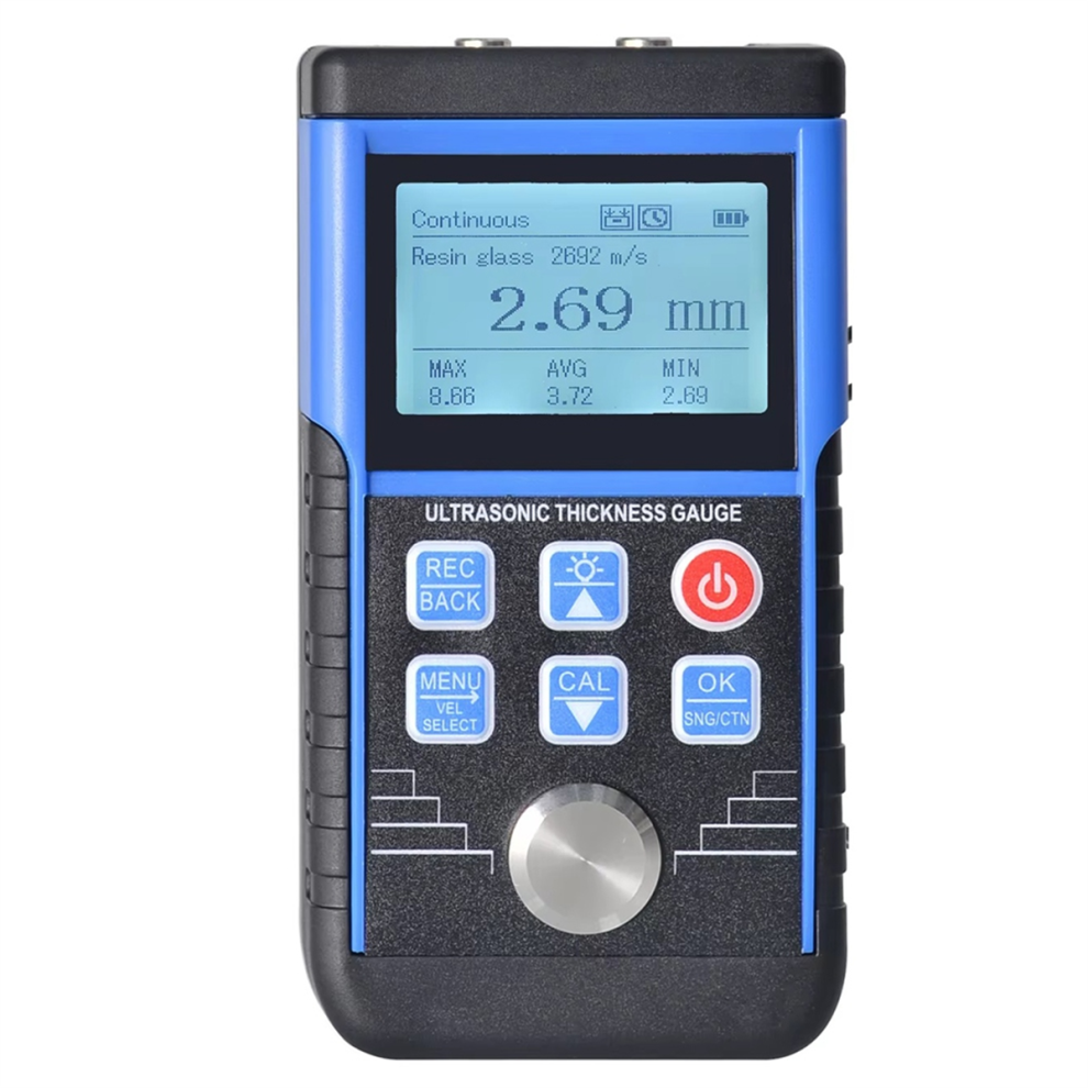 Ultrasonic Thickness Gauge Metal Meters Paint Thickness Tester 4853659230269