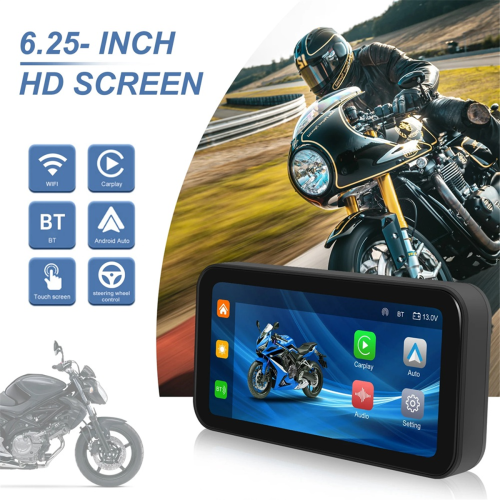 Μοτοσικλέτα DVR Οθόνη πλοήγησης αυτοκινήτου Android Auto Monitor 1