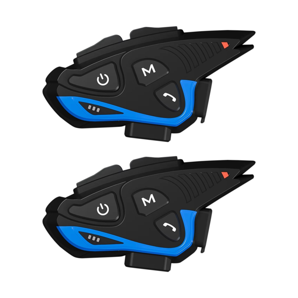 Lot de 2 interphones Bluetooth pour casque de moto X6 Pro