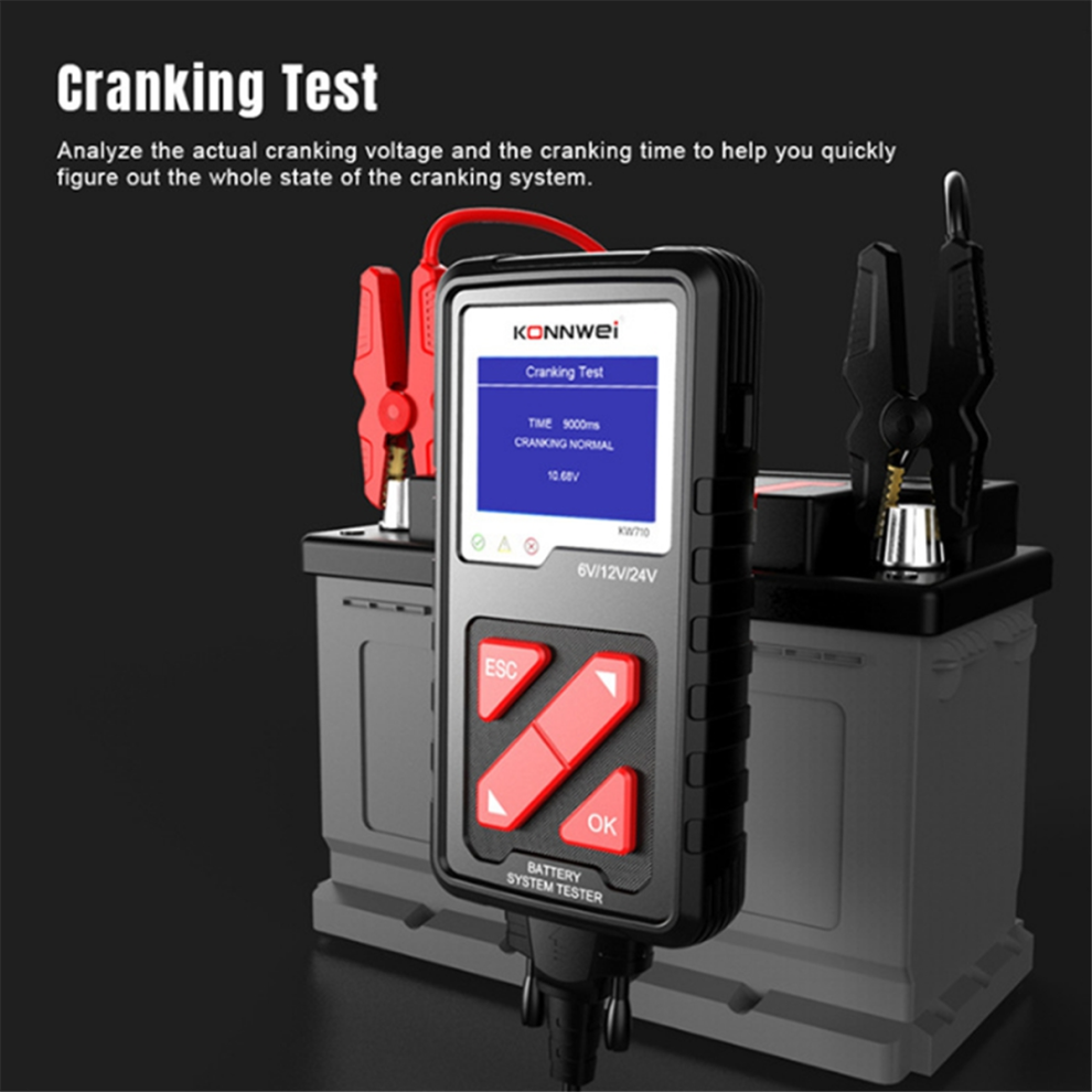 Konnwei Car Battery Tester Electronic Car Relay Tester Tool 4853659237992