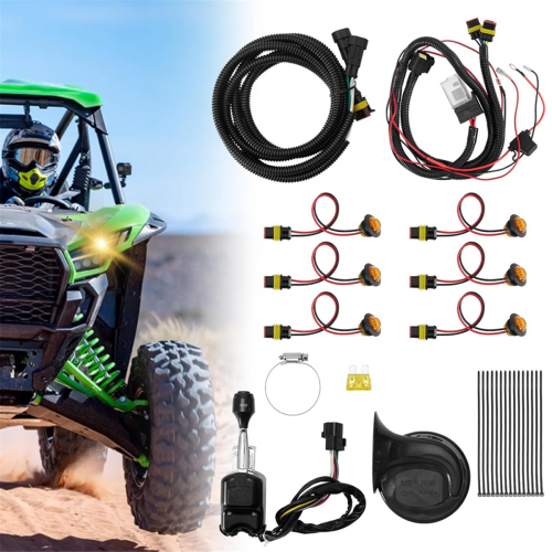 Kit de seta universal para ATV/UTV com buzina e pisca-pisca 2