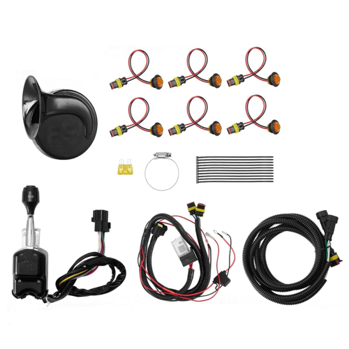 Kit de seta universal para ATV/UTV com buzina e pisca-pisca