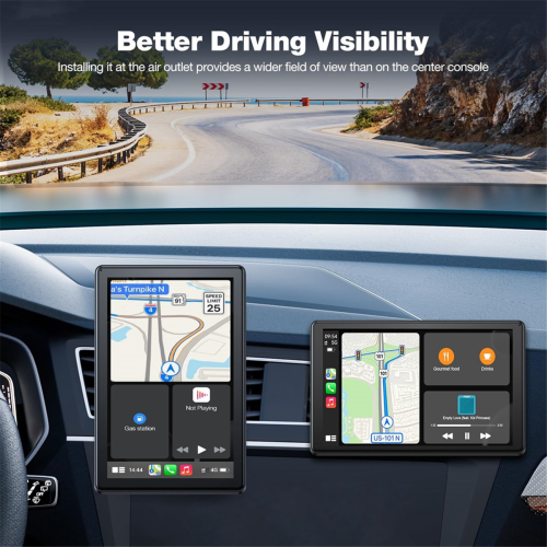 8 inch Wireless CarPlay Screen for Android Auto Horizontal Vertical 2