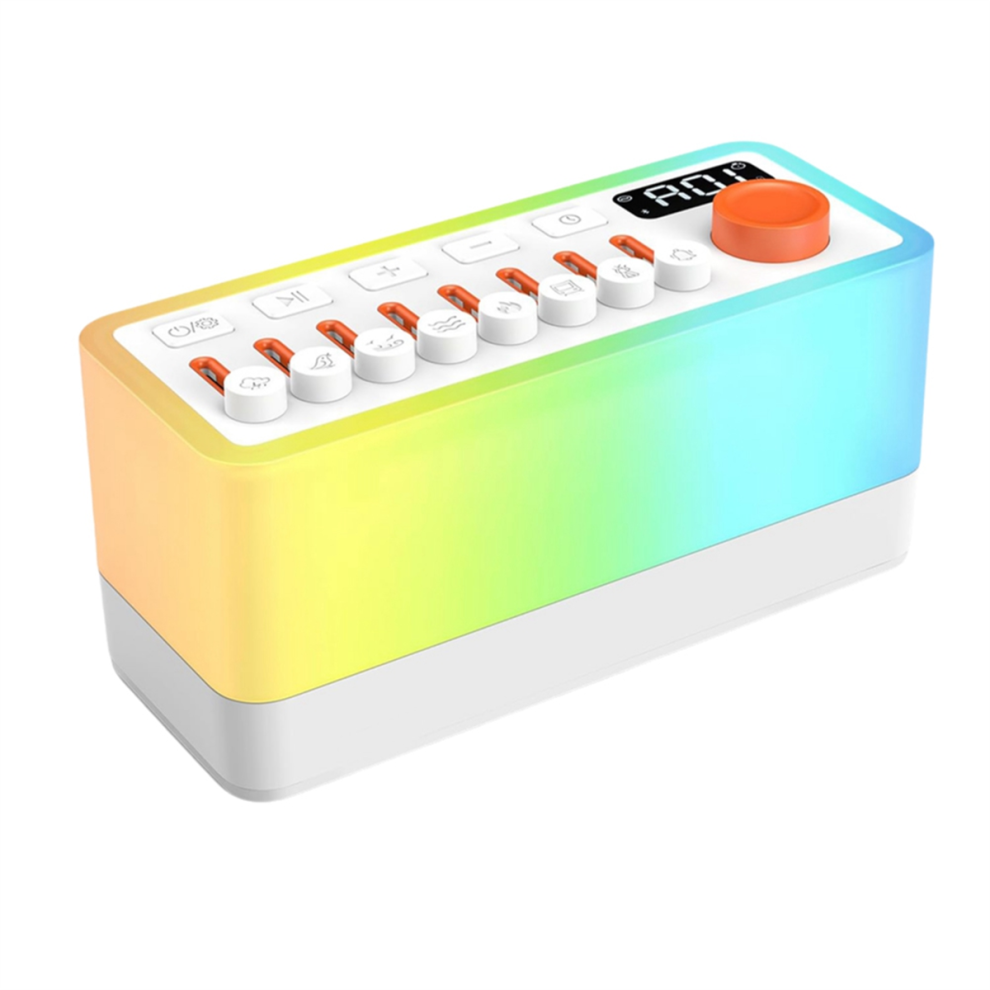 Noise Sleep Sound Machine With 8 Nature Sounds White Markenlos