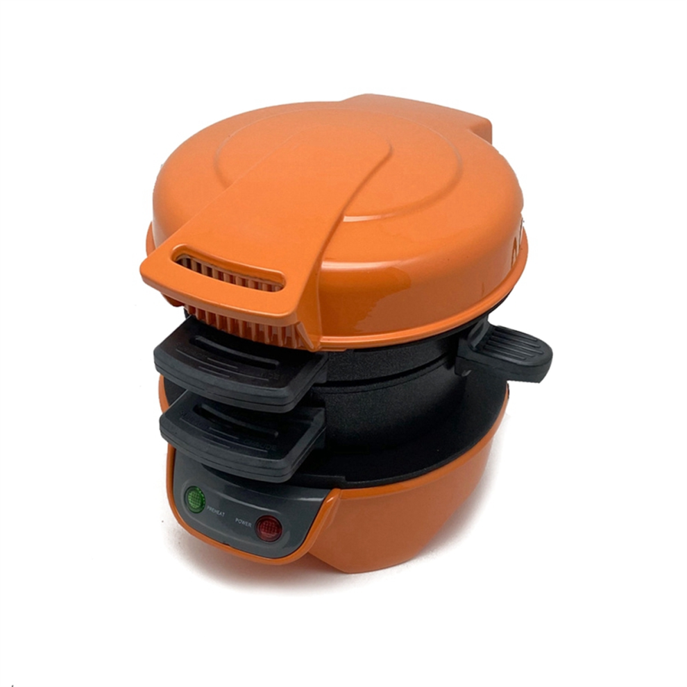 Machine à pain multifonction orange pour hamburgers et prise UE