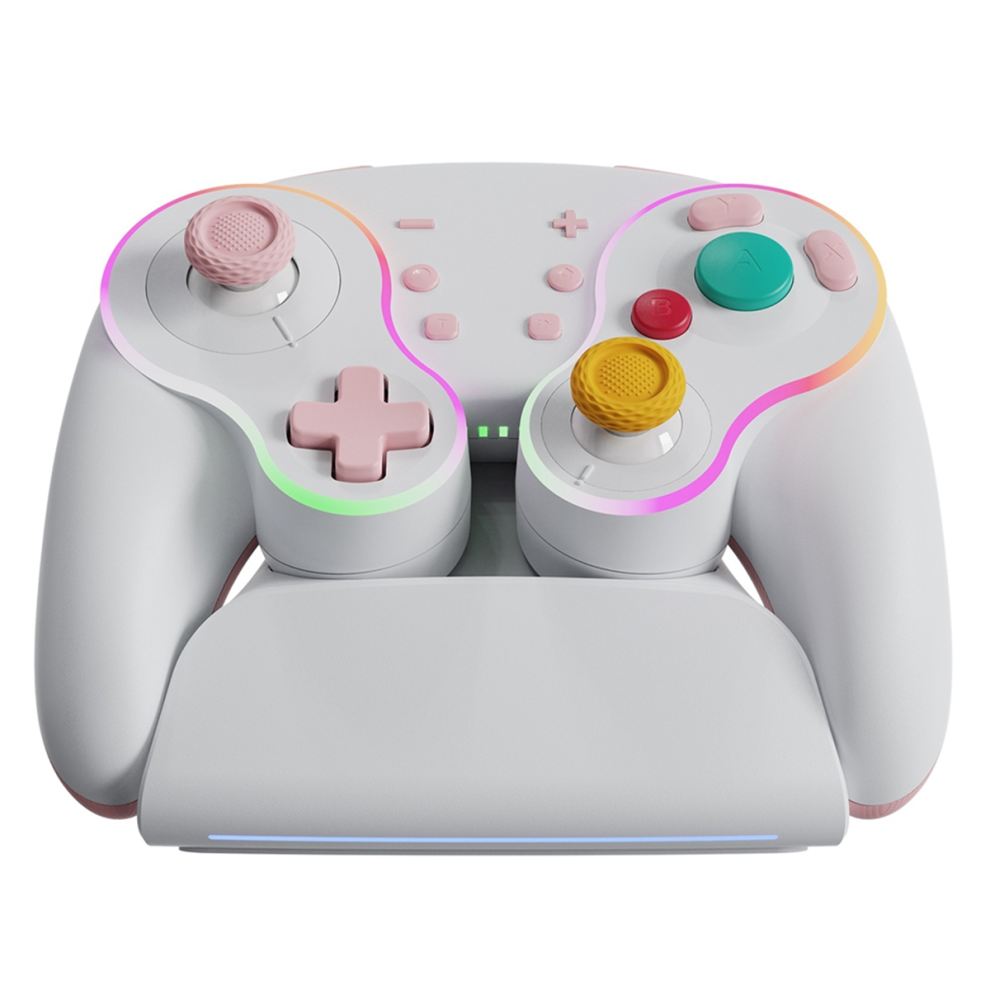 Nintendo Switch Pro Retro Rgb Wireless Gamepad, Ricarica Rapida, B