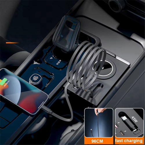 Ασύρματη βάση φόρτισης για Volvo XC60/XC90/S90 με USB Type-C 2