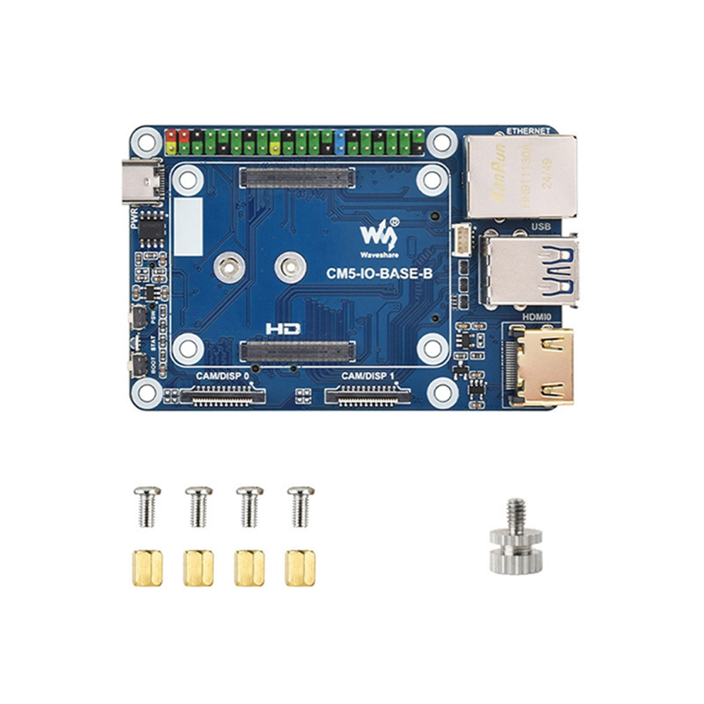 Waveshare For Raspberry Pi Compute Module 5 Cm5 Base Board 4853659258744
