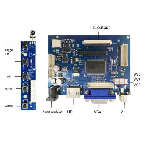 7 inch 50pin HD 1024x600 LCD display HDMI for Raspberry Pi 1
