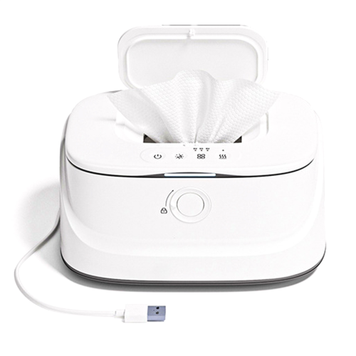 Chauffe-lingettes portable pour bébé avec interface USB, 3 vitesses réglables