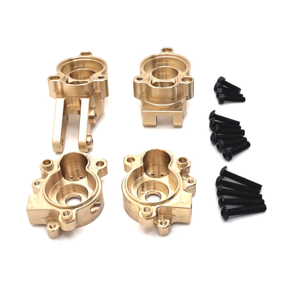 Kit Di Sterzo In Ottone Per Asse Posteriore + Copertura Ingranaggi Per Auto Rc 1/10 YK4107