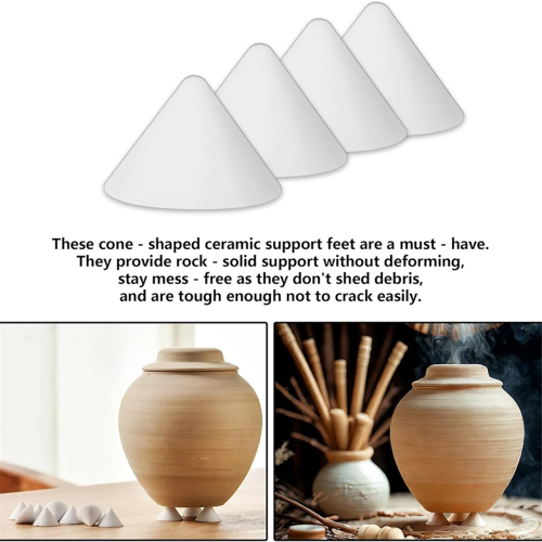 100 Pack Pottery Kiln Nails-High-Temperature Ceramic Refractory Cone 2