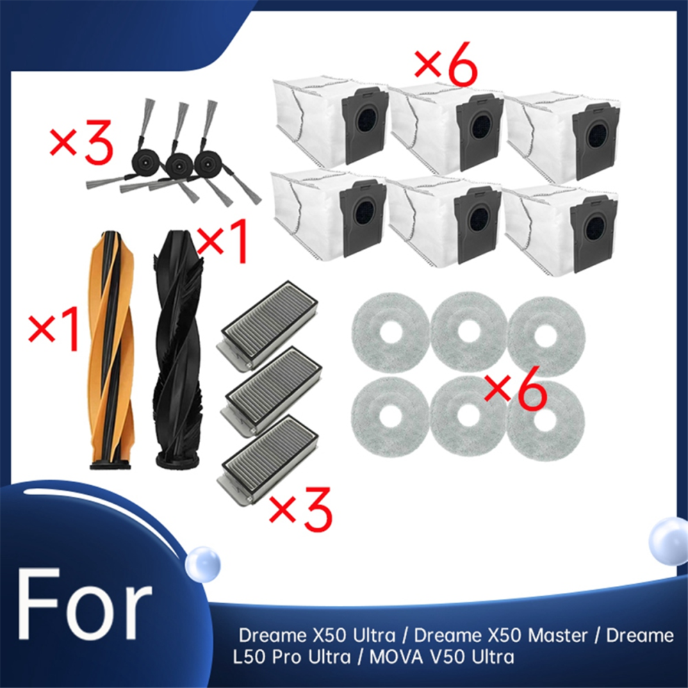 20 Piezas Para Dreame/Mova V50 Ultra Vacuum Accesorios Ultra Duraderos-image