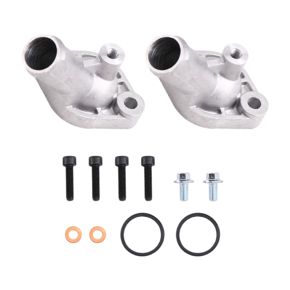 Lot de 2 couvercles de sortie de thermostat en aluminium pour bicylindre en V, pour Can-Am 800 et 1000