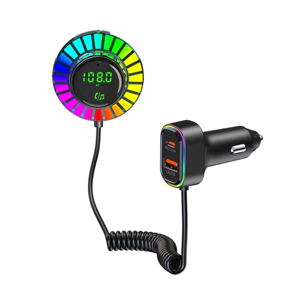 Bluetooth 5.3 Fm Transmitter Car Adapter, Pd30w & Qc3.0 Wireless 4853809324367