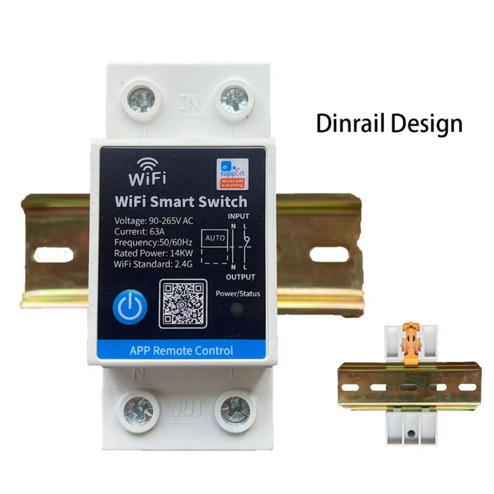 63A Smart Switch Relay Ewelink App Remote Control Timer Din Rail 4853809322554