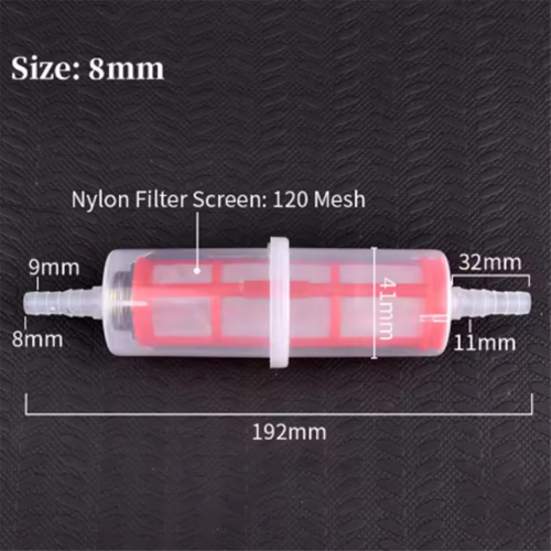 Motorrad Auto Ölfilter Inline Gas Kraftstofffilter Nylon Mesh Filter 2