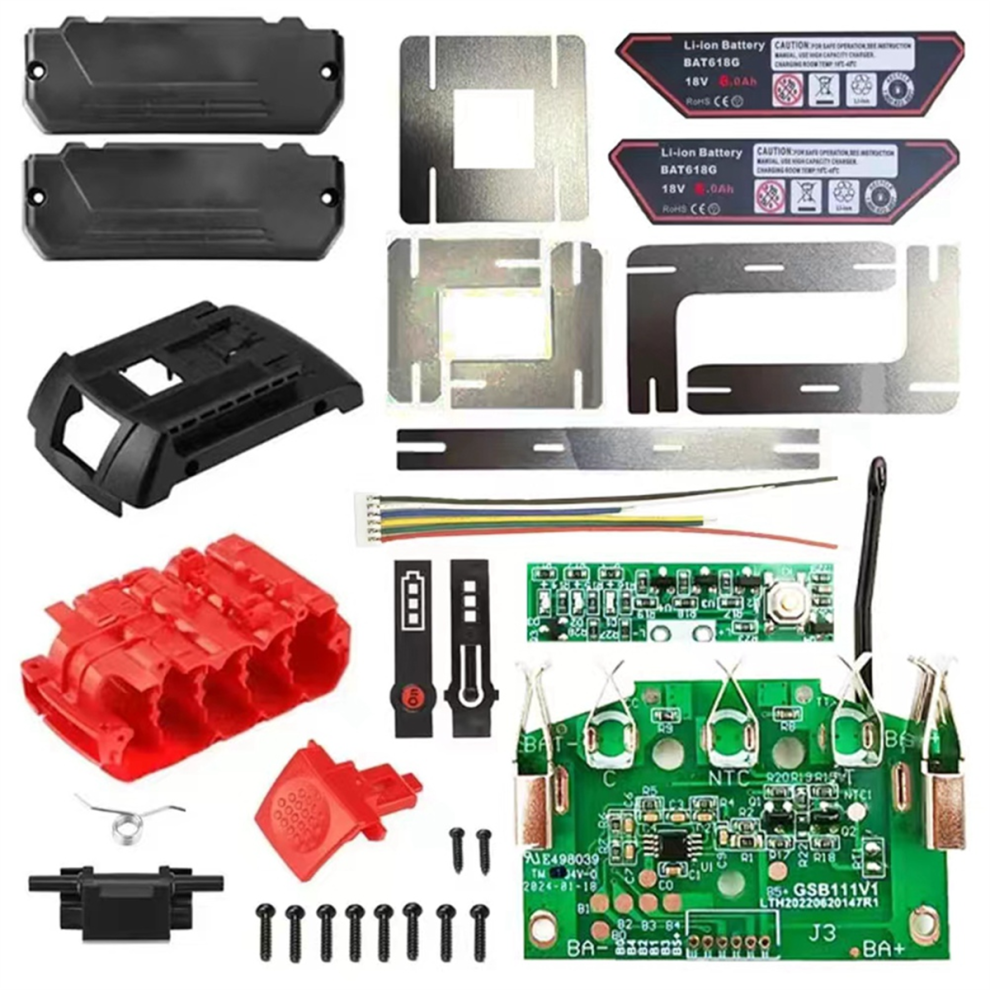 Bat618 18V Battery Case & Pcb For Bosch 18V Li-Ion Packs 4853809324527
