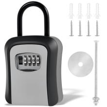 Caja de llave magnética, combinación de 4 dígitos, almacenamiento debajo del automóvil, estuche para llave oculta.
