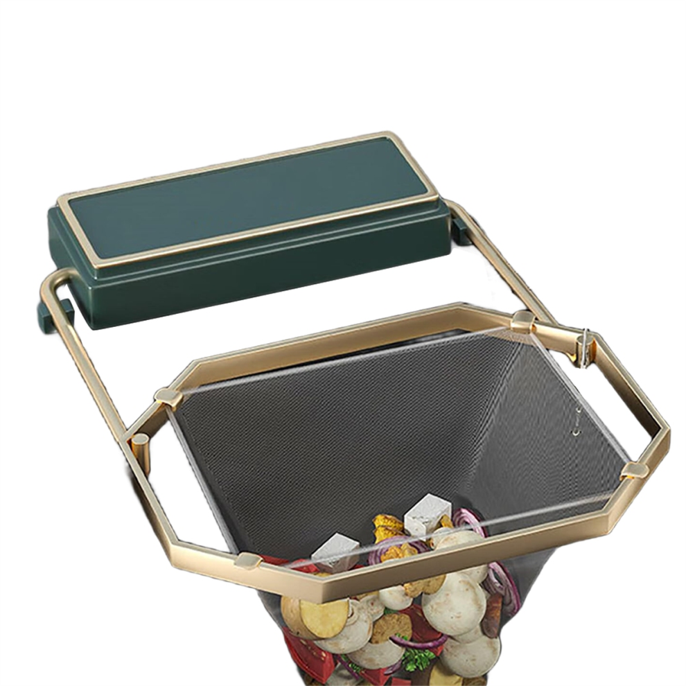 Filtro Per Lavello Impiallacciato, Filtro Per Lavello Angolare Pieghevole, Con Sacchetto A Rete, Verde