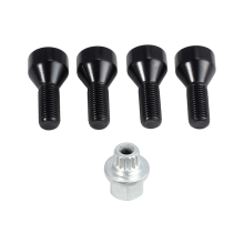Kit de pernos y tuercas de bloqueo de rueda M12 x 1,5 36136786419 para BMW Z4, Z3, M6, M5 y M3