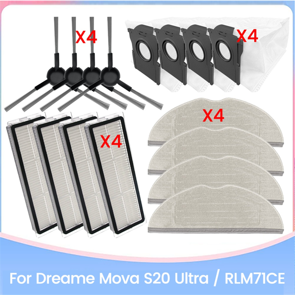 Kit Di 16 Panni Per Mocio, Filtro E Sacchetto Antipolvere Per Aspirapolvere Dreame