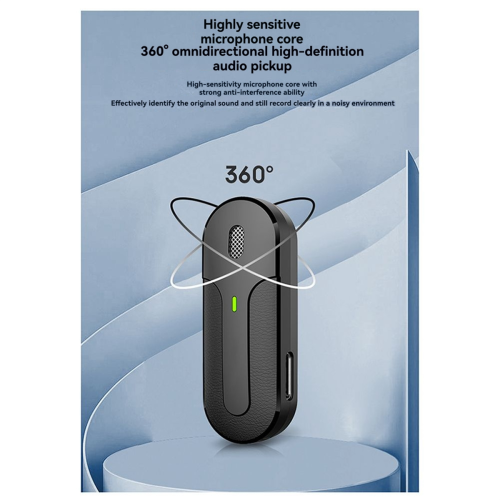 Microfone de lapela sem fio para gravação de áudio e vídeo Mini microfone 1
