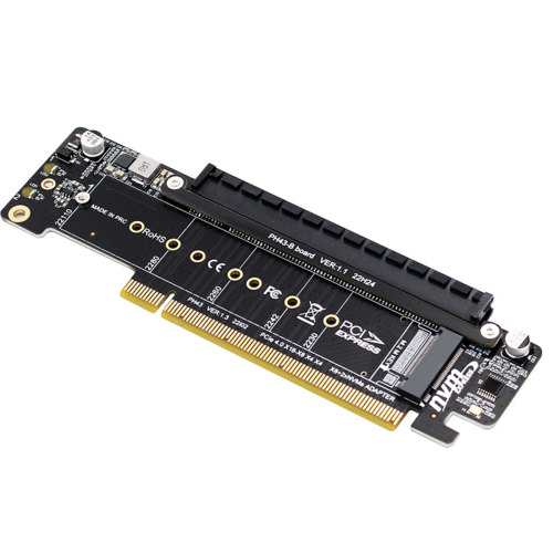 PCIe X16 to X8+X4+X4 Split Expansion Adapter Card 1