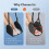 Foot Relaxing Hammock Adjustable Airplane Foot Hammock,B 6
