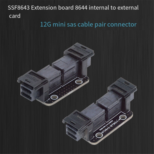 Προσαρμογέας PCI-Express 4.0 Mini SAS HD SFF-8643 θηλυκό σε SFF-8643 1