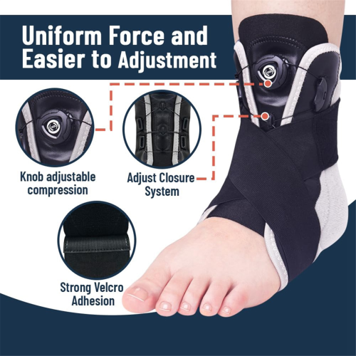 Ankle Brace Adjustable Knob Maximum Metal Ankle Support Brace 1
