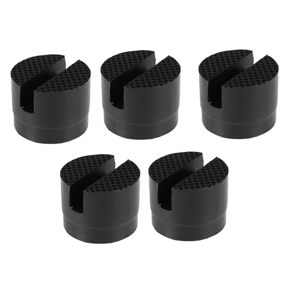 5Pcs Jack Stand Rubber Pads Universal Car Slotted Frame Rail Floor Light 4853809342545
