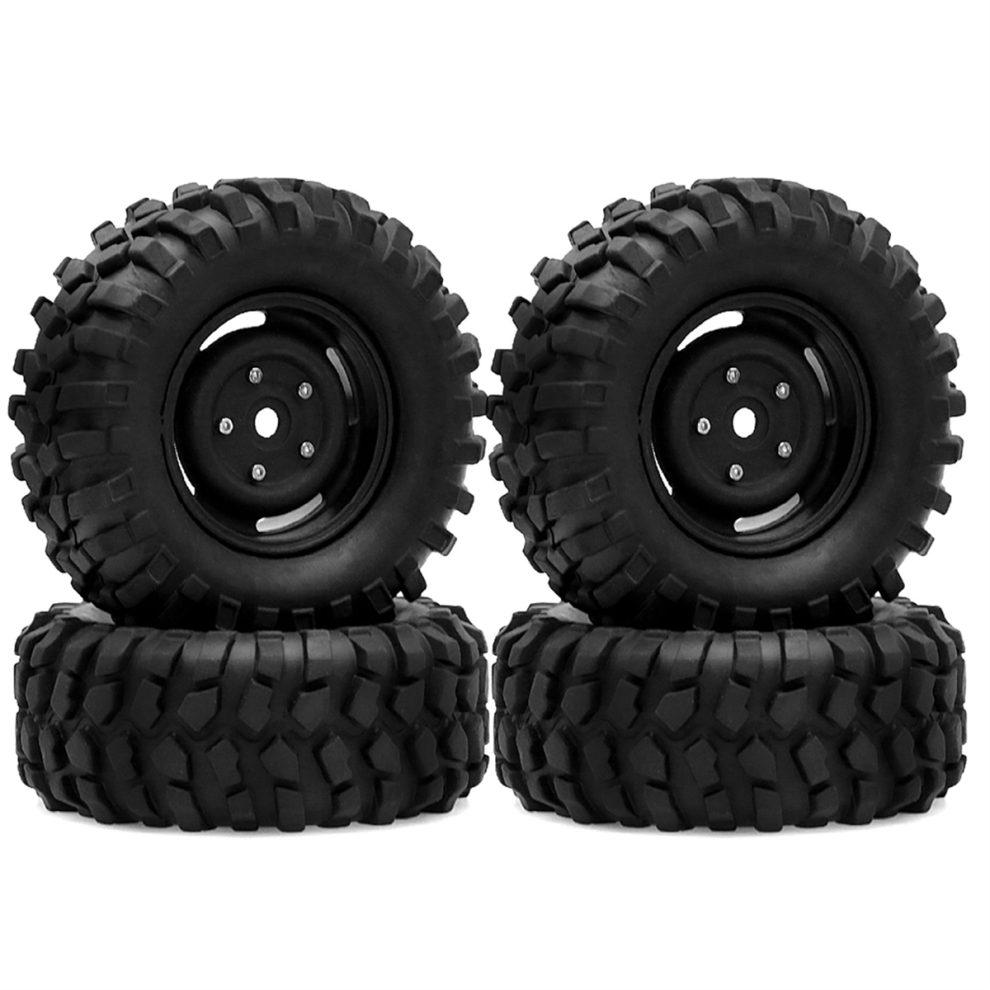 Photos - Parts for Drones & RC models Markenlos 4pcs 95mm 1.9 Beadlock Wheel Rim Tire Set for 1/10 RC Crawler Car 
